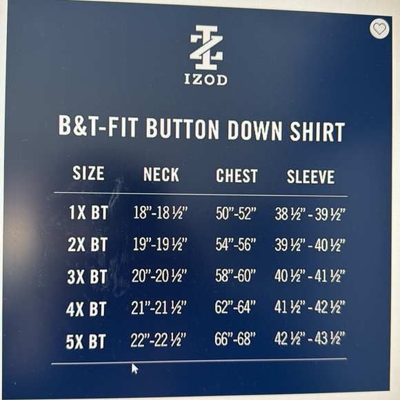 IZOD 2015 Men’s Long Sleeve Button Down Navy/Light Blue/ White Plaid Shirt 4XL - Picture 8 of 17